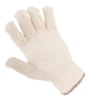 Pletené rukavice silné - hnědý lem