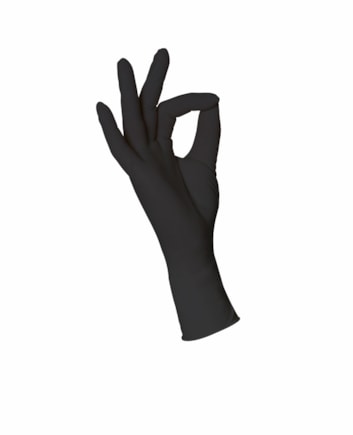 Vyšetř. rukavice Latex S, černé, bez pudru, bal. á 100 ks