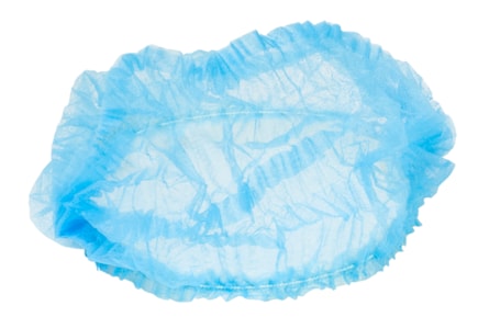 Jednor. čepice clip modrá, XL - 58 cm,bal. á 100 ks, 2 gumičky