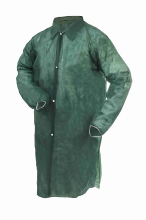 Jednor. plášť PP, vel. XXL, zelený suchý zip