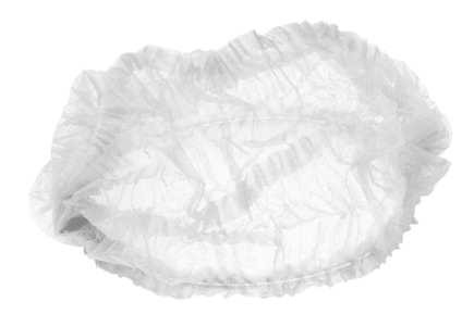 Jednor. čepice clip - bílá XL - 58 cm, bal. á 100 ks, 2 gumičky