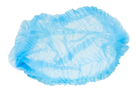 Jednor. čepice clip - modrá XL - 58 cm,bal. á 100 ks, 2 gumičky