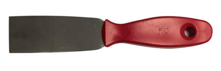 Ocelová škrabka s detekovatelnou rukojetí 4 cm, červená 78042-3 (náhrada za P2351-3)