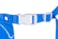 Zástěra z PU folie 110 cm, click, modrá