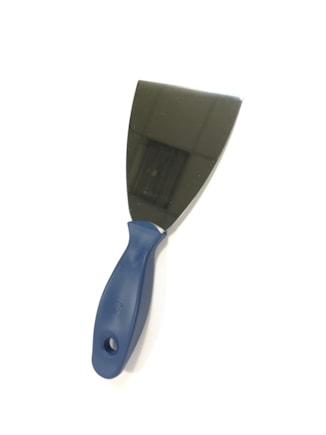 Ocelová škrabka s detekovatelnou rukojetí 8 cm, modrá 78082-2  (náhrada za P2355-2)