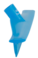 Stěrka s jednoduchou čepelí, 395 mm, Vikan 71403 modrá