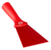 Nylon. ruční špachtle, rukojeť se závitem,100 mm, Vikan 40122 zelená