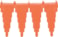 Nástěnný věšák, 240 mm, Vikan 06157 oranžový
