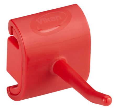 Hygienický nástěnný věšák s háčkem, 41 mm, Vikan 10124, červený