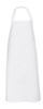 Zástěra z PU folie 130 cm, click, bílá