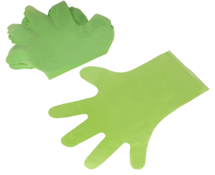 Jednor. rukavice zelené, bal. á 100 ks  1083237