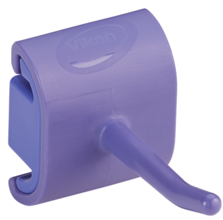 Hygienický nástěnný věšák s háčkem, 41 mm, Vikan 10128, fialový