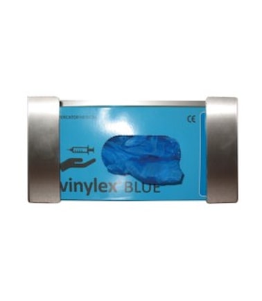 Nerezový dávkovač na rukavice, plech 1mm, 1 balení rukavic, 255x125x78 mm, P2011