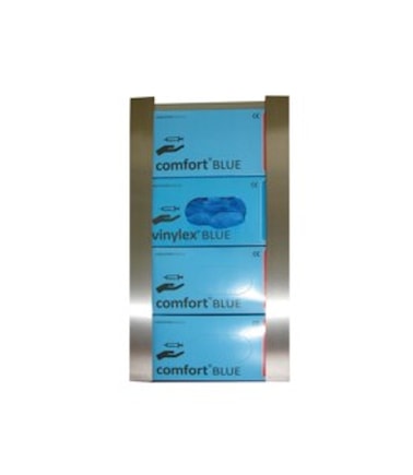 Nerezový dávkovač na rukavice, plech 1mm, 4 balení rukavic, 255x500x78 mm, P2014