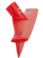 Stěrka s jednoduchou čepelí, 395 mm, Vikan 71404 červená