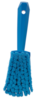 Ruční kartáč s rukojetí, měkký, třepená vlákna, 270 mm, Vikan 41943 modrý
