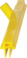 Stěrka 2C s dvoj. čepelí, 700 mm, Vikan 77156 žlutá