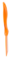 Ruční špachtle jednolitá, 75 mm, Vikan 40607 oranžová