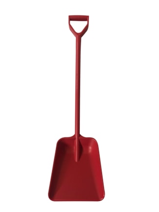 Detekovatelná lopata 270 x 340 mm, L1120 mm, červená 74103-3 (náhrada za P0496-3)