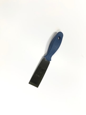 Ocelová škrabka s detekovatelnou rukojetí 4 cm, modrá 78042-2 (náhrada za P2351-2)