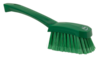 Ruční kartáč s rukojetí, měkký, třepená vlákna, 270 mm, Vikan 41942 zelený