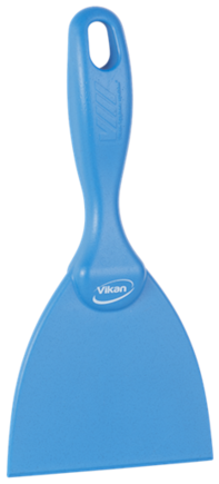 Ruční špachtle, jednolitá, 102 mm, detekovatelná, Vikan 40633, modrá