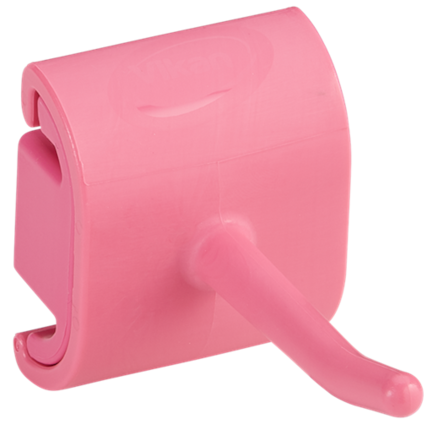 Hygienický nástěnný věšák s háčkem, 41 mm, Vikan 10121, růžový