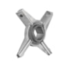 Nůž stírací UmB E 130, 23 x 19 mm, nerez, vkládací čepel, profil čtyřramenný