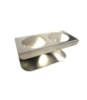 Nerezový držák na láhev, dvojitý, průměr 80 mm, P2974-S