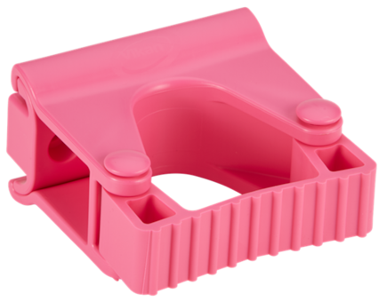 Věšák nást. hygienický s pryž. svorkou, 82mm, Vikan 10131, růžový