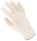 Pletené rukavice silné - hnědý lem