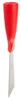 Nerez. špachtle, rukojeť se závitem, 100 mm, Vikan 40114 červená