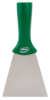 Nerez. špachtle, rukojeť se závitem, 100 mm, Vikan 40112 zelená