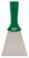 Nerez. špachtle, rukojeť se závitem, 100 mm, Vikan 40112 zelená