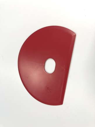 Detekovatelná pružná škrabka s otvorem 16 cm, 71915-3 červená (náhrada za P1844-3)