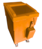 Mobilní dávkovač komponentů 75 l, 580 x 325 x 730 mm, oranžový, P2160-7