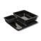 Melamin tác, 45 x 35 x 2 cm, černý