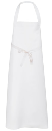 Zástěra z PU folie 110 cm tkanice, bílá