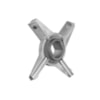 Nůž stírací UmB E 130, 23 x 19 mm, nerez, vkládací čepel, profil čtyřramenný