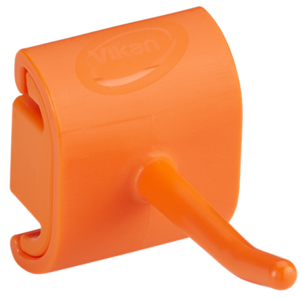Hygienický nástěnný věšák s háčkem, 41 mm, Vikan 10127, oranžový