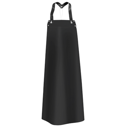 Zástěra Industry profi 120 cm, černá, hyg. gumičky