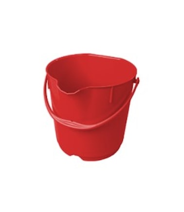 Detekovatelný kbelík 15 l, červený, 70101-3