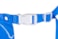 Zástěra z PU folie 120 cm, click, modrá