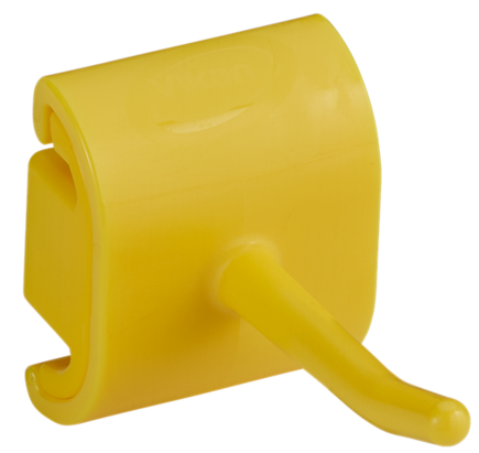 Hygienický nástěnný věšák s háčkem, 41 mm, Vikan 10126, žlutý