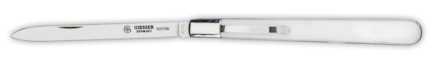 Giesser 7981 csp 11 degustační   nůž s vidličkou a klipem, bílý