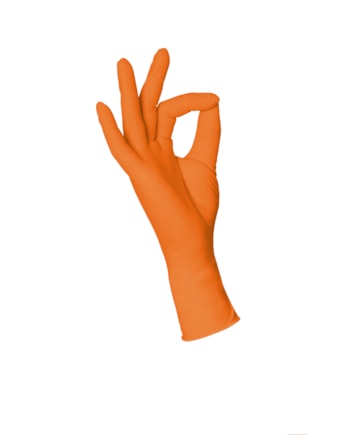 Vyšetř. rukavice Nitril L oranžové, bal. á 100 ks