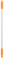 Násada, hliník, 840 mm, Vikan 29317, oranžová