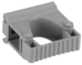 Věšák nást. hygienický s pryž. svorkou, 82mm, Vikan 10139, černý