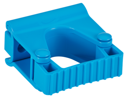 Věšák nást. hygienický s pryž. svorkou, 82mm, Vikan 10133, modrý
