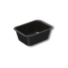 Melamin mísa, 20 x 15 x 8 cm, černá